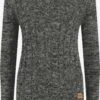 OXMO Feinstrickpullover Strickpullover Phia Frauen Anthrazit