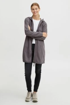 OXMO Übergangsjacken Fleecejacke Fine Frauen Grau -OXMO Verkaufs-Shop 31809b2db47a9974e4f9a7937b920991