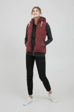 OXMO Westen Kurzweste Lew Frauen Weinrot -OXMO Verkaufs-Shop 31d0df651e35c385e1d863ed9eac845e