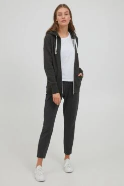 OXMO Sweatjacken Kapuzensweatjacke Frauen Dunkelgrau 8 OXMO Sweatjacken Kapuzensweatjacke Frauen Dunkelgrau -OXMO Verkaufs-Shop 327944705a94014f7216a28c53995d89