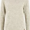 OXMO Feinstrickpullover Strickpullover Daniela Frauen Weiß