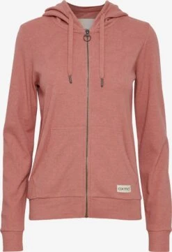 OXMO Sweatjacken Kapuzensweatshirtjacke Lova Frauen Rosa