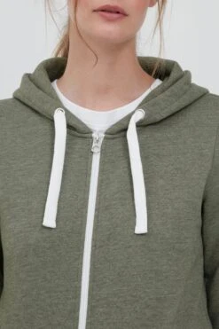 OXMO Sweatjacken Kapuzensweatjacke Olinda Frauen Grünmeliert -OXMO Verkaufs-Shop 353be7cbdd15b69fffdcb7b3aebc6651