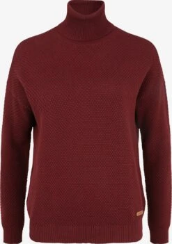 OXMO Strickjacken Rollkragenpullover Sina Frauen Rot