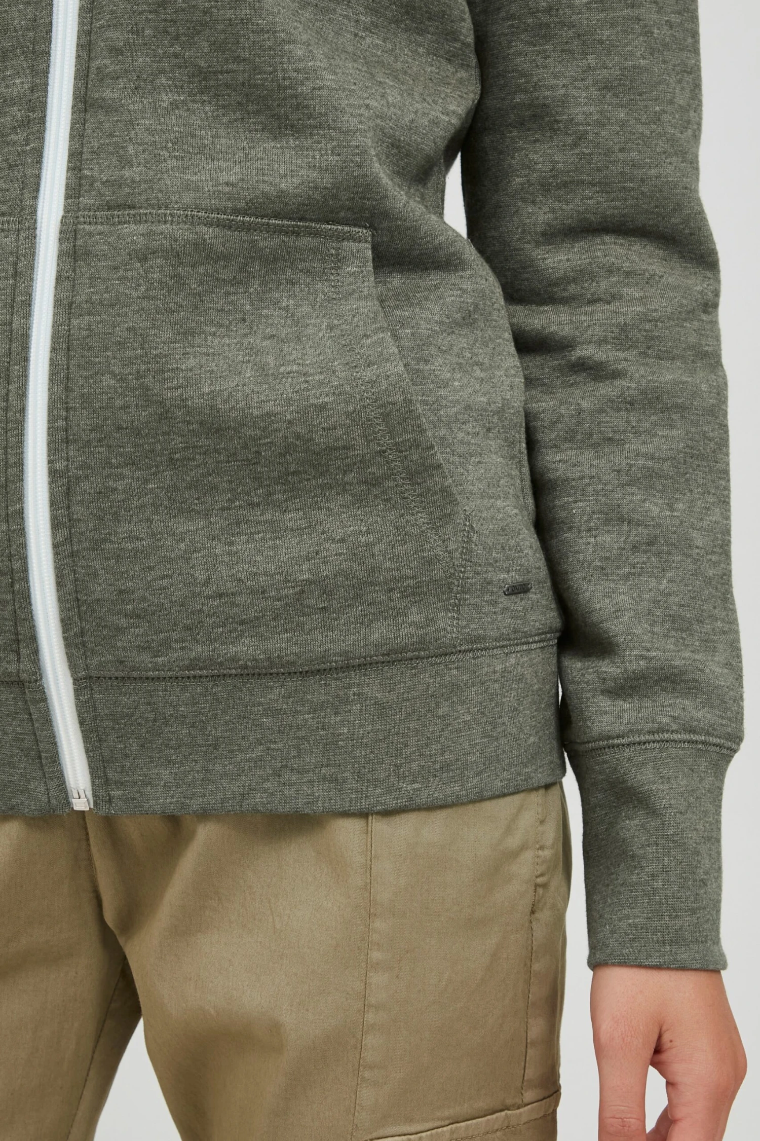 OXMO Sweatjacken Kapuzensweatjacke Frauen Grünmeliert 6 OXMO Sweatjacken Kapuzensweatjacke Frauen Grünmeliert – Bild 6