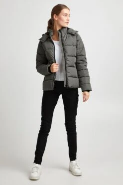 OXMO Winterjacken Winterjacke Sofina Frauen Grau / Silbergrau -OXMO Verkaufs-Shop 38a4c9683df354526b2439e8b1113ef1