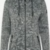 OXMO Outdoorjacken Fleecejacke Kajsa Frauen Dunkelgrau
