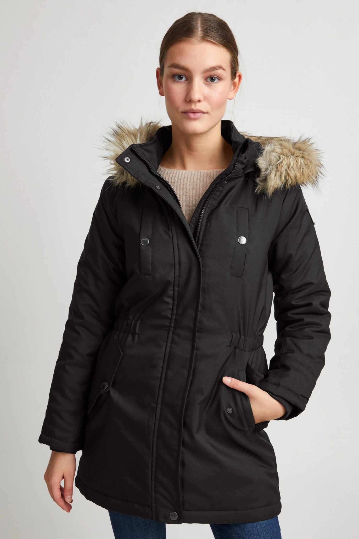 OXMO Winterjacken Winterjacke Maribel Frauen Schwarz 2 OXMO Winterjacken Winterjacke Maribel Frauen Schwarz – Bild 2