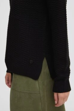 OXMO Feinstrickpullover Strickpullover Milla Frauen Schwarz -OXMO Verkaufs-Shop 3a6801354b0d30ad42d79641369ae2ab
