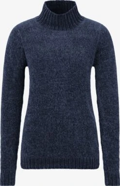 OXMO Feinstrickpullover Pullover Estella Frauen Blau