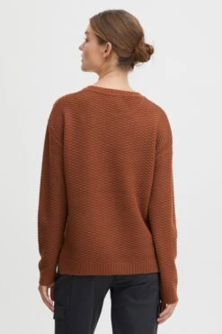 OXMO Feinstrickpullover Strickpullover Milla Frauen Braun -OXMO Verkaufs-Shop 3b610ce3a55e47e0a38c2b3b53dd15b9