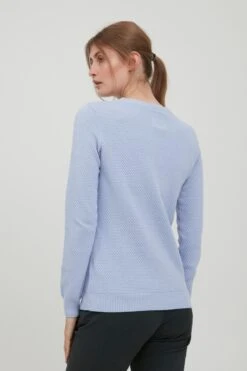 OXMO Feinstrickpullover Strickpullover Sarah Frauen Himmelblau -OXMO Verkaufs-Shop 3c8686991ecfc34e30c574dd9ba61732