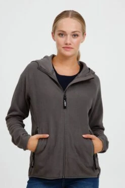 OXMO Outdoorjacken Fleecejacke FINJA Frauen Grau -OXMO Verkaufs-Shop 3c8bc514cba575c5fb5cfa6804513dae