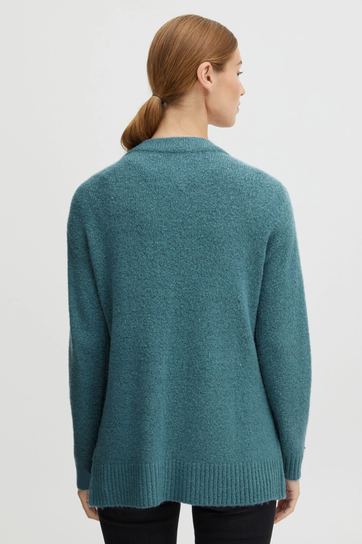 OXMO Strickjacken Strickjacke Frauen Blau 3 OXMO Strickjacken Strickjacke Frauen Blau – Bild 3