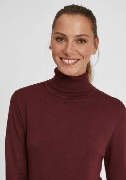 OXMO Pullover Rollkragenpullover Wina Frauen Braun -OXMO Verkaufs-Shop 3d469430ad700f8a6e4d990aa3d4b639