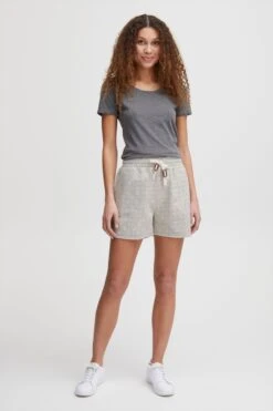 OXMO Shorts Regular Sweatshorts Oxvenice Frauen Grau -OXMO Verkaufs-Shop 3e24c5fe3921031e602be01f49fb5d71