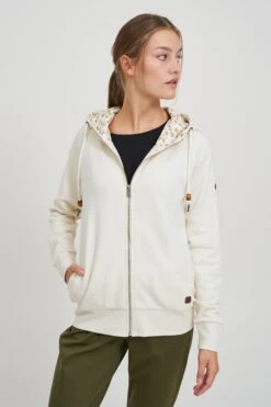 OXMO Sweatjacken Kapuzensweatjacke ULLA Frauen Beige -OXMO Verkaufs-Shop 3f8a97916995cca2019fe042761ffe2c