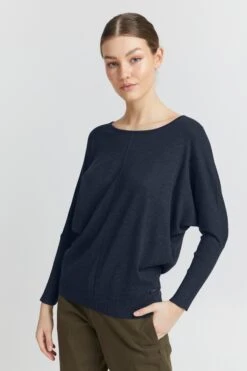 OXMO Pullover & Strick Pullover Herdis Frauen Dunkelblau -OXMO Verkaufs-Shop 422feb3faa054320bf7be4b960aa821b