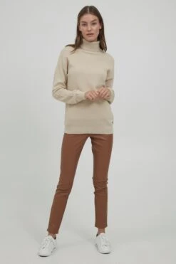 OXMO Strickjacken Rollkragenpullover Sina Frauen Creme -OXMO Verkaufs-Shop 439194291447f2f93c01ff8cb69daaa9