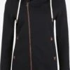 OXMO Sweatjacken Sweatjacke Vicky Frauen Schwarz