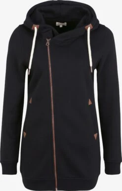 OXMO Sweatjacken Sweatjacke Vicky Frauen Schwarz