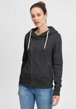OXMO Sweatjacken Kapuzensweatjacke Vicky Zip-Hood Frauen Grau -OXMO Verkaufs-Shop 4487e55e8918eb2eb36b1aba550c8da5