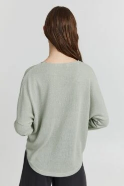 OXMO Basic Pullover Strickpullover Katla Frauen Blau -OXMO Verkaufs-Shop 4512ab96640968821dad4c0fa4945d19