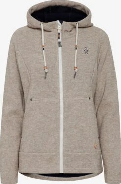 OXMO Outdoorjacken Fleecejacke FIA Frauen Weiß