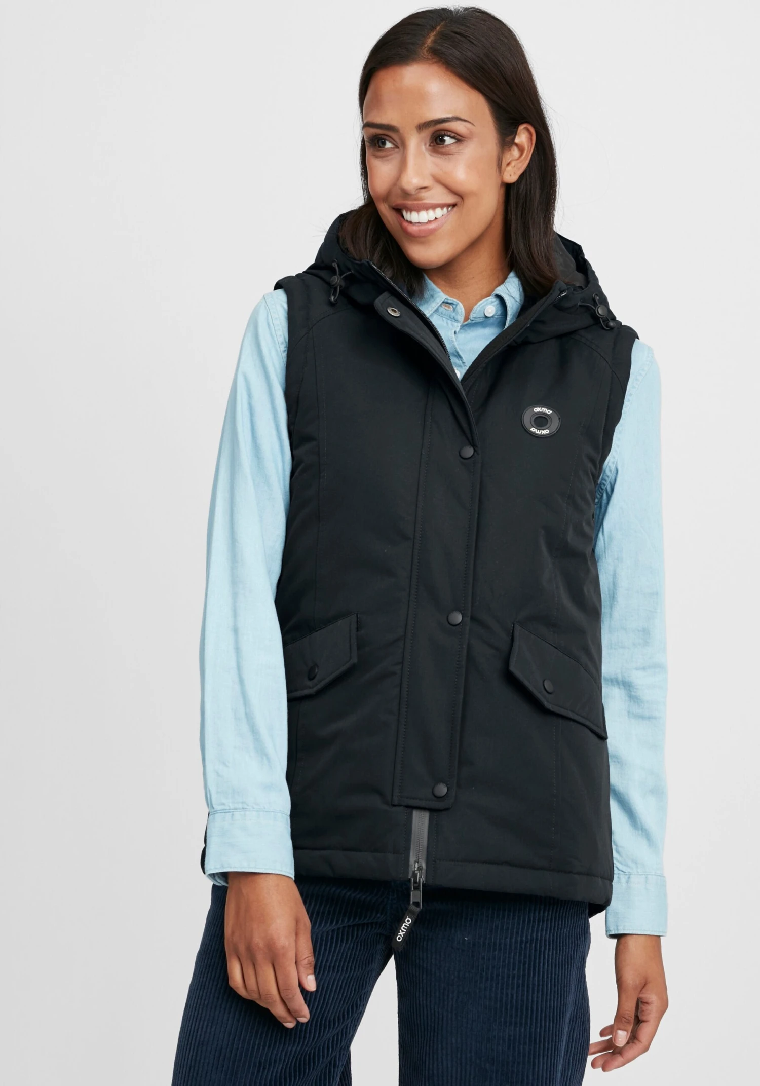 OXMO Westen Weste Tenja Frauen Schwarz 2 OXMO Westen Weste Tenja Frauen Schwarz – Bild 2