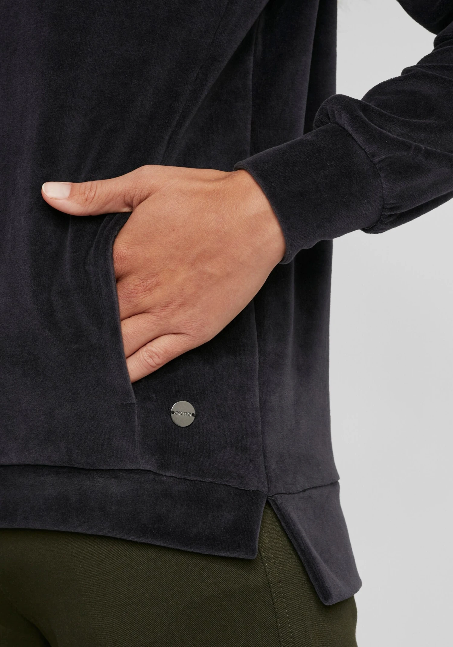 OXMO Kapuzenpullover Hoodie Nimma Frauen Dunkelblau 6 OXMO Kapuzenpullover Hoodie Nimma Frauen Dunkelblau – Bild 6