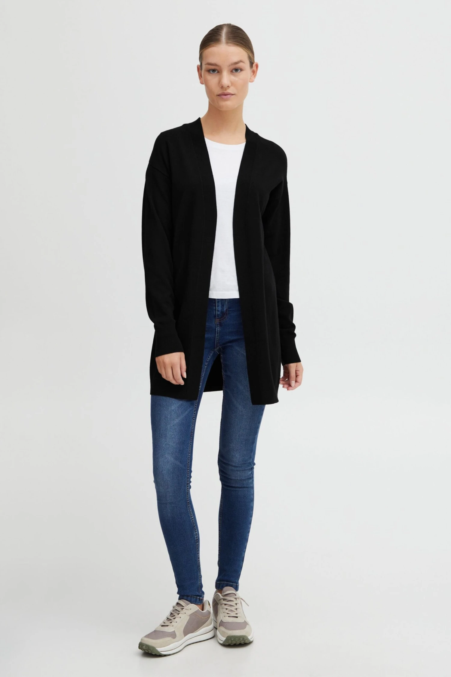 OXMO Strickjacken Strickjacke Oxkat Frauen Schwarz 4 OXMO Strickjacken Strickjacke Oxkat Frauen Schwarz – Bild 4