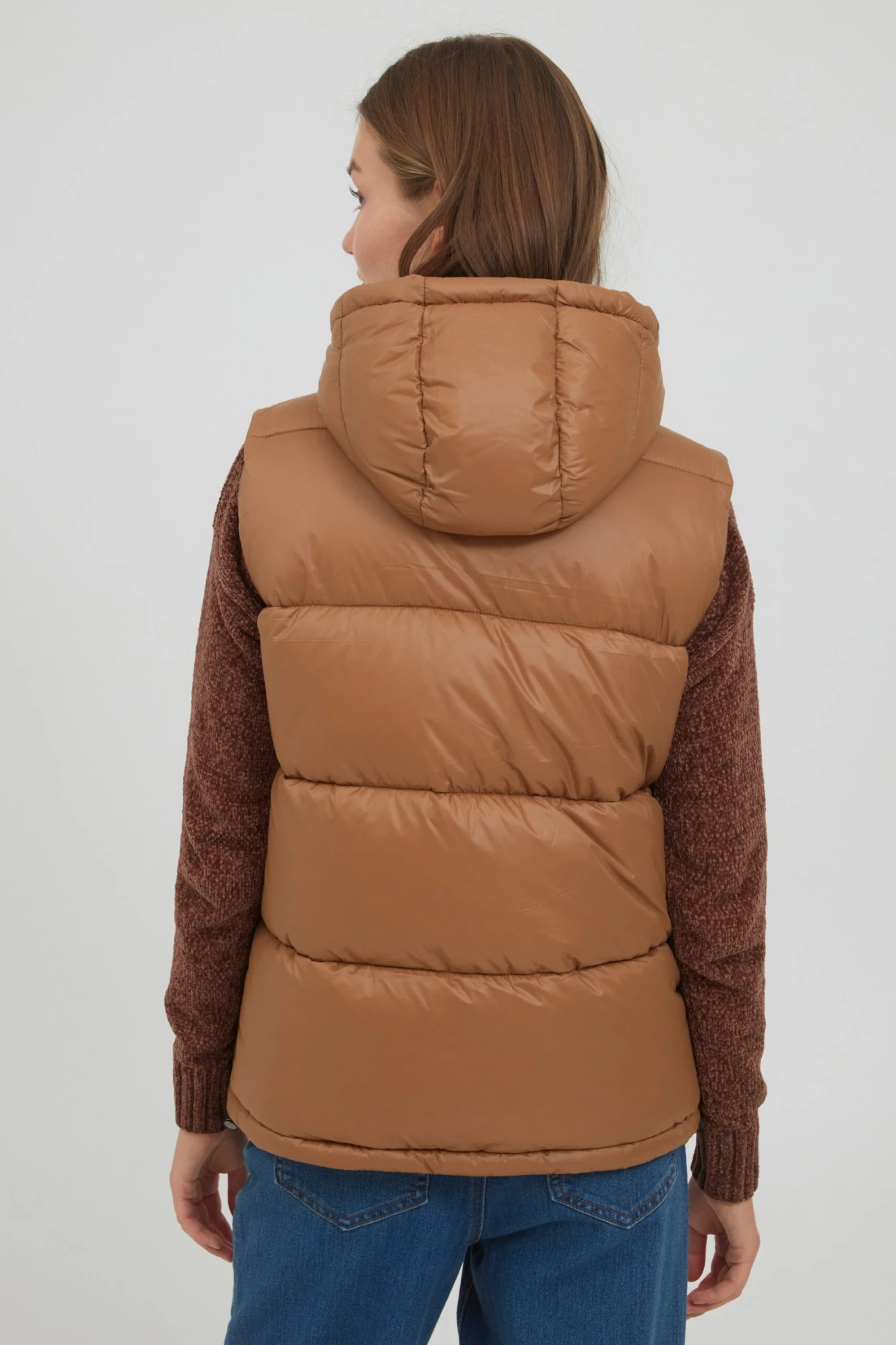 OXMO Westen Steppweste TABITA Frauen Braun 4 OXMO Westen Steppweste TABITA Frauen Braun – Bild 4