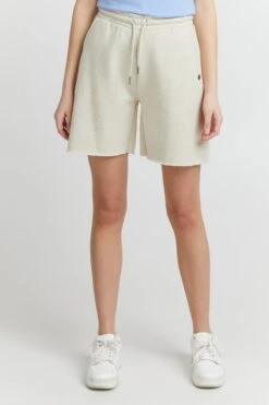OXMO Shorts Wide Leg Sweatshorts Hope Frauen Beige -OXMO Verkaufs-Shop 4caecc604ee4f5f52e924dfdc0a2a205