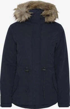 OXMO Winterjacken Winterjacke LONA Frauen Blaumeliert