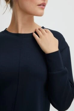 OXMO Pullover Sweatshirt Pea Frauen Blau -OXMO Verkaufs-Shop 4e4ce0a1151a6875bb3e659efe994353