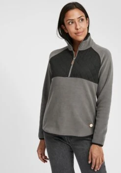 OXMO Übergangsjacken Sweatshirt Malita Frauen Grau / Dunkelgrau -OXMO Verkaufs-Shop 4e8d15bf5fc256ab1b38d4b0f011682d