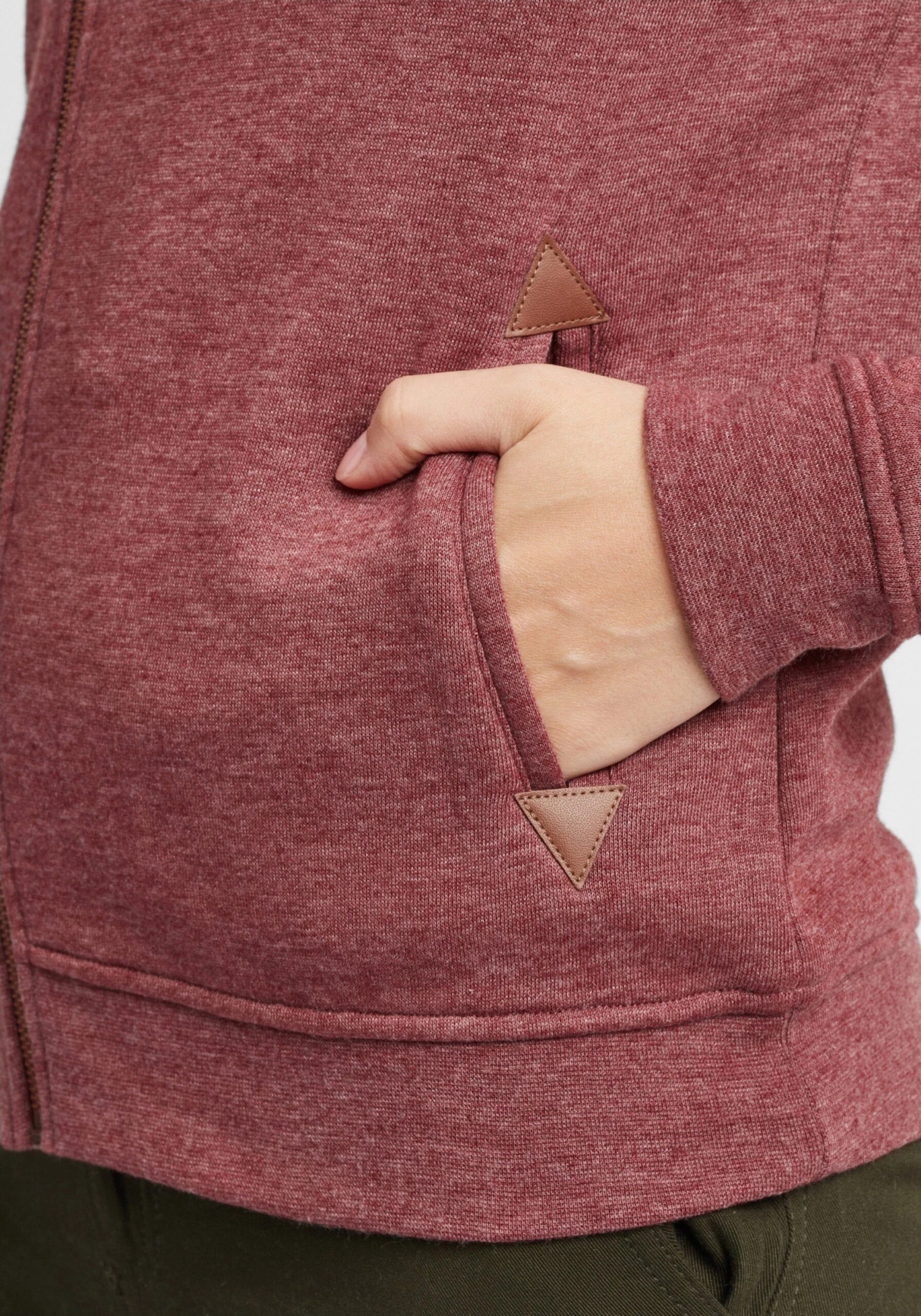 OXMO Sweatjacken Kapuzensweatjacke Vicky Zip-Hood Frauen Rot 6 OXMO Sweatjacken Kapuzensweatjacke Vicky Zip-Hood Frauen Rot – Bild 6