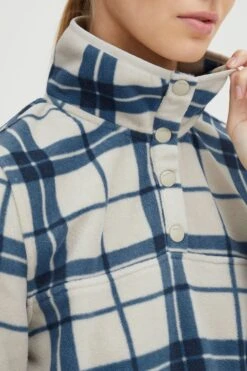 OXMO Outdoorjacken Outdoorjacke CHINNE Frauen Beige / Blau -OXMO Verkaufs-Shop 50ded7db41a521df93624a11cc9d7071