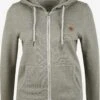 OXMO Sweatjacken Sweatjacke Celia Frauen Grau / Hellgrau / Graumeliert