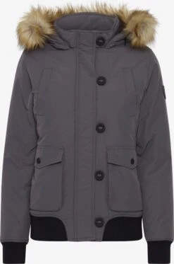 OXMO Winterjacken Winterjacke Acila Frauen Grau