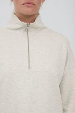 OXMO Pullover Troyer GRETHE Frauen Weiß -OXMO Verkaufs-Shop 5290f02fdc68324111bcb53a15d534ea