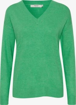 OXMO Feinstrickpullover Pullover Frauen Grün