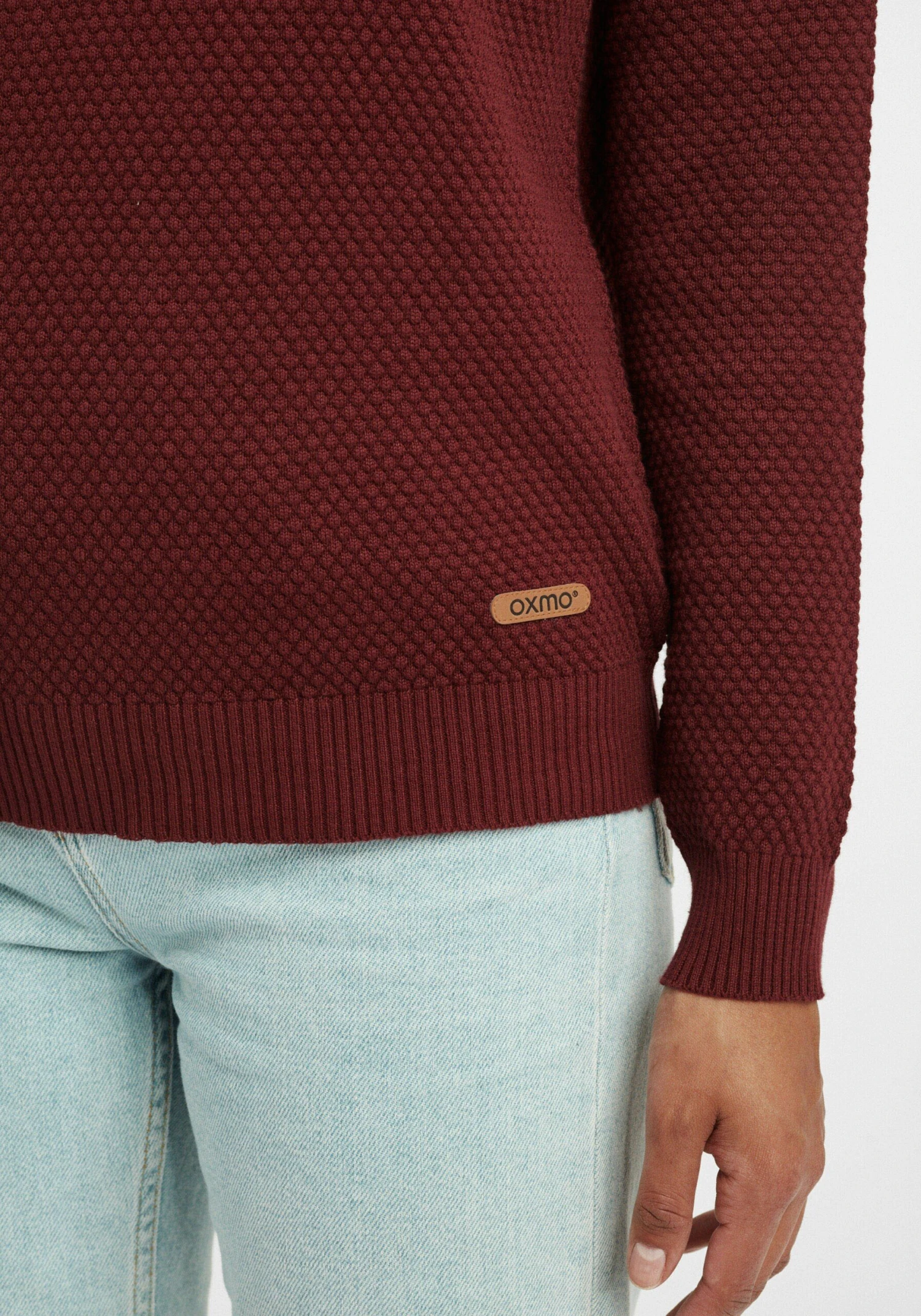 OXMO Strickjacken Rollkragenpullover Sina Frauen Rot 6 OXMO Strickjacken Rollkragenpullover Sina Frauen Rot – Bild 6