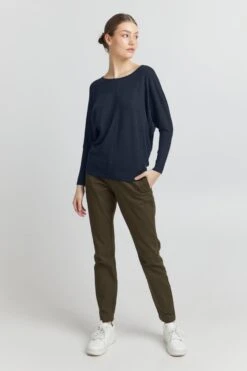 OXMO Pullover & Strick Pullover Herdis Frauen Dunkelblau -OXMO Verkaufs-Shop 5682674826cf3e61a2491a30c87accd8