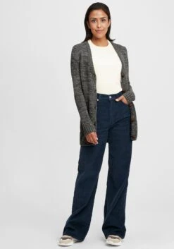 OXMO Strickjacken Strickjacke Philemona Frauen Anthrazit -OXMO Verkaufs-Shop 57618b03aa92e3fefb7885b68f5d844e