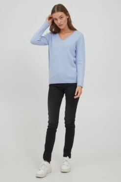 OXMO Feinstrickpullover Pullover Frauen Hellblau 7 OXMO Feinstrickpullover Pullover Frauen Hellblau -OXMO Verkaufs-Shop 5905b6a87eede5ea19b89c6330b14671