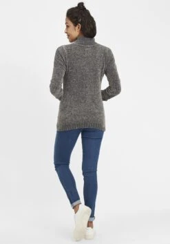 OXMO Feinstrickpullover Pullover Estella Frauen Grau -OXMO Verkaufs-Shop 5a6b23e10e9776e39299d19774ae3579