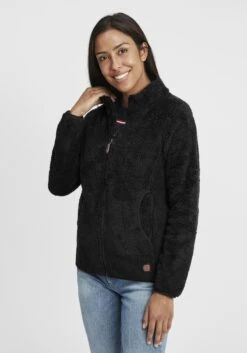 OXMO Sweatjacken Sweatjacke Telsa Frauen Schwarz -OXMO Verkaufs-Shop 5a9c48b6bcdabd77568c21e03196be18