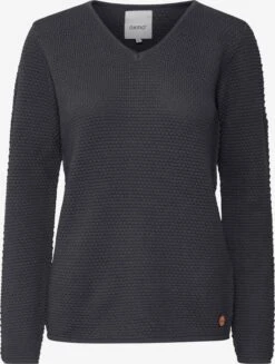 OXMO Pullover Strickpullover HANNA Frauen Grau