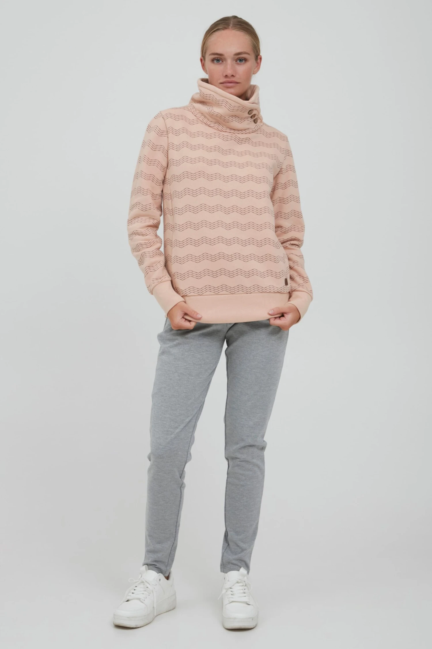 OXMO Sweatshirts Sweatshirt VERNITA Frauen Rosa 3 OXMO Sweatshirts Sweatshirt VERNITA Frauen Rosa – Bild 3